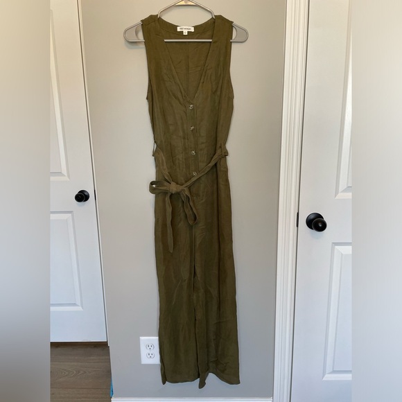 Anthropologie First Monday Green Pant Jumpsuit - Picture 11 of 16